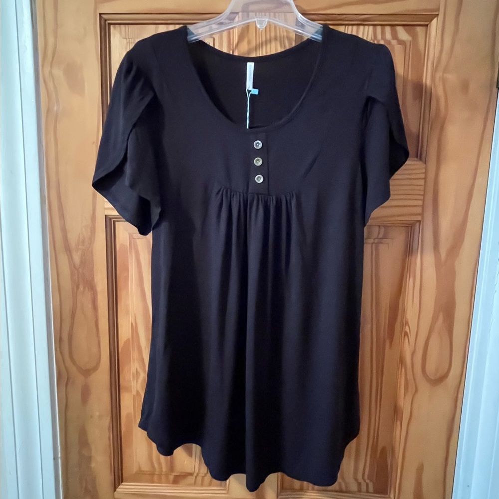 Netsmile Short Sleeve Blouse, Size Large, NWT